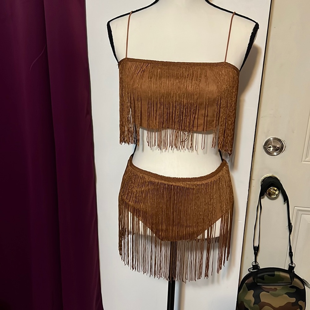 Fringe baiting suit size L